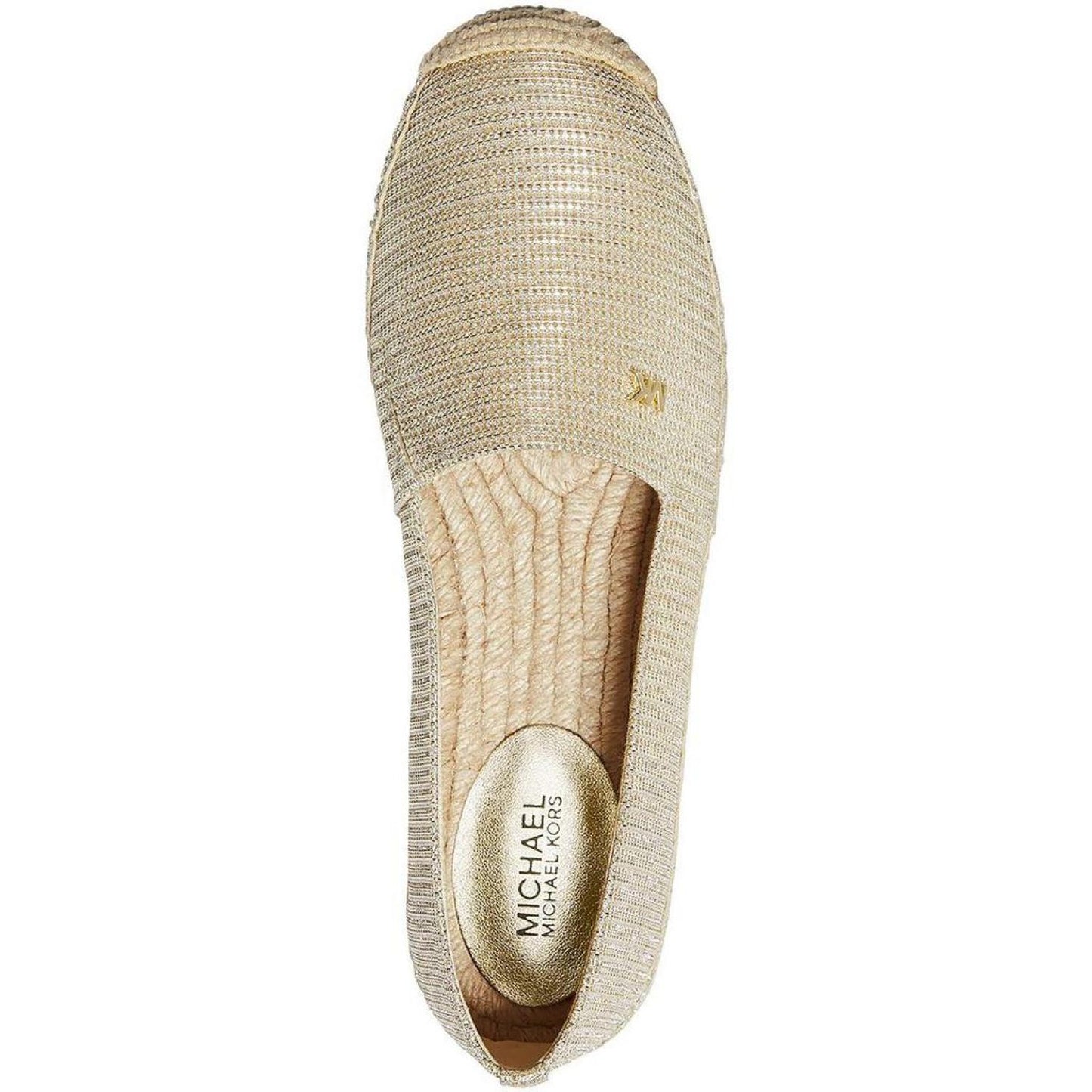 Womens Glitter Slip-On Espadrilles