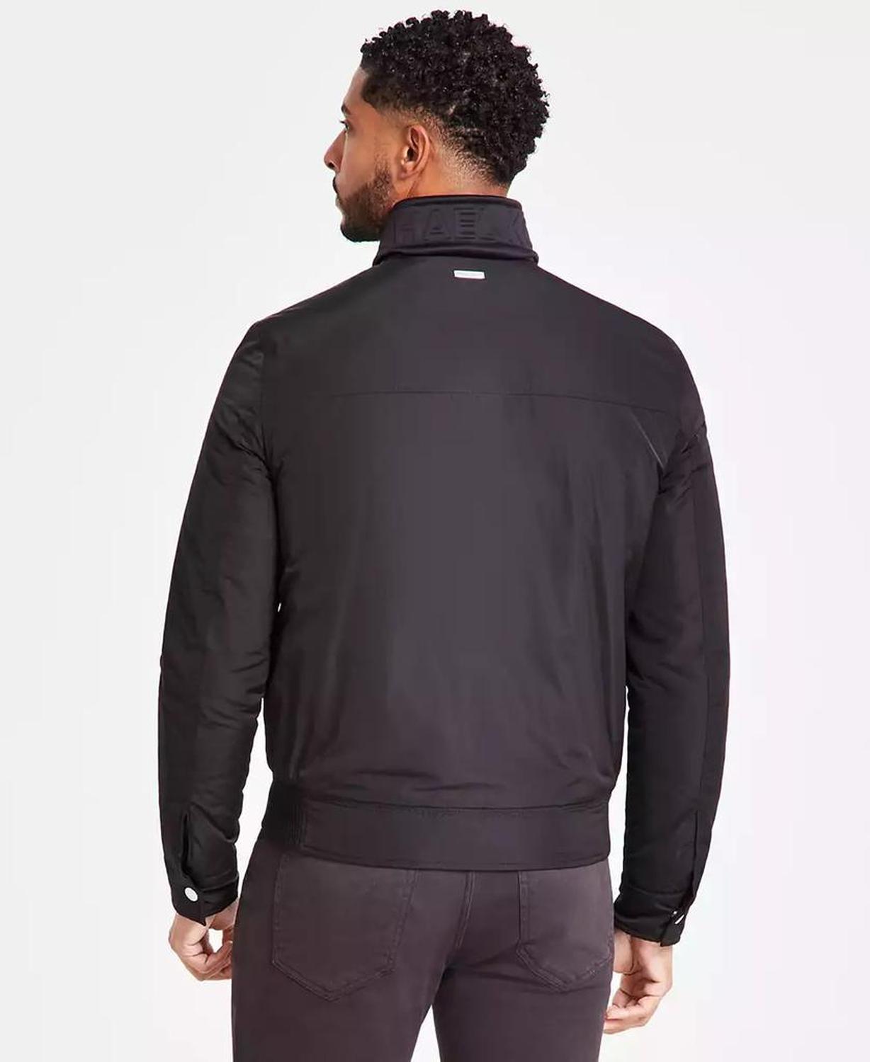 Men's Quilted Full-Zip Biker Jacket