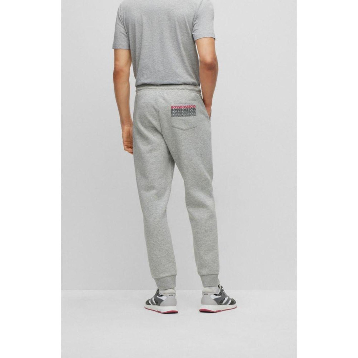 Cotton-blend tracksuit bottoms with embroidered logos