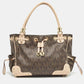 Michael Kors /beige Monogram Coated Canvas And Leather Drawstring Bag