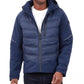 Men's Mixed-Media Full-Zip Hooded Jacket