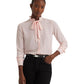 Classic Fit Georgette Tie-Neck Shirt