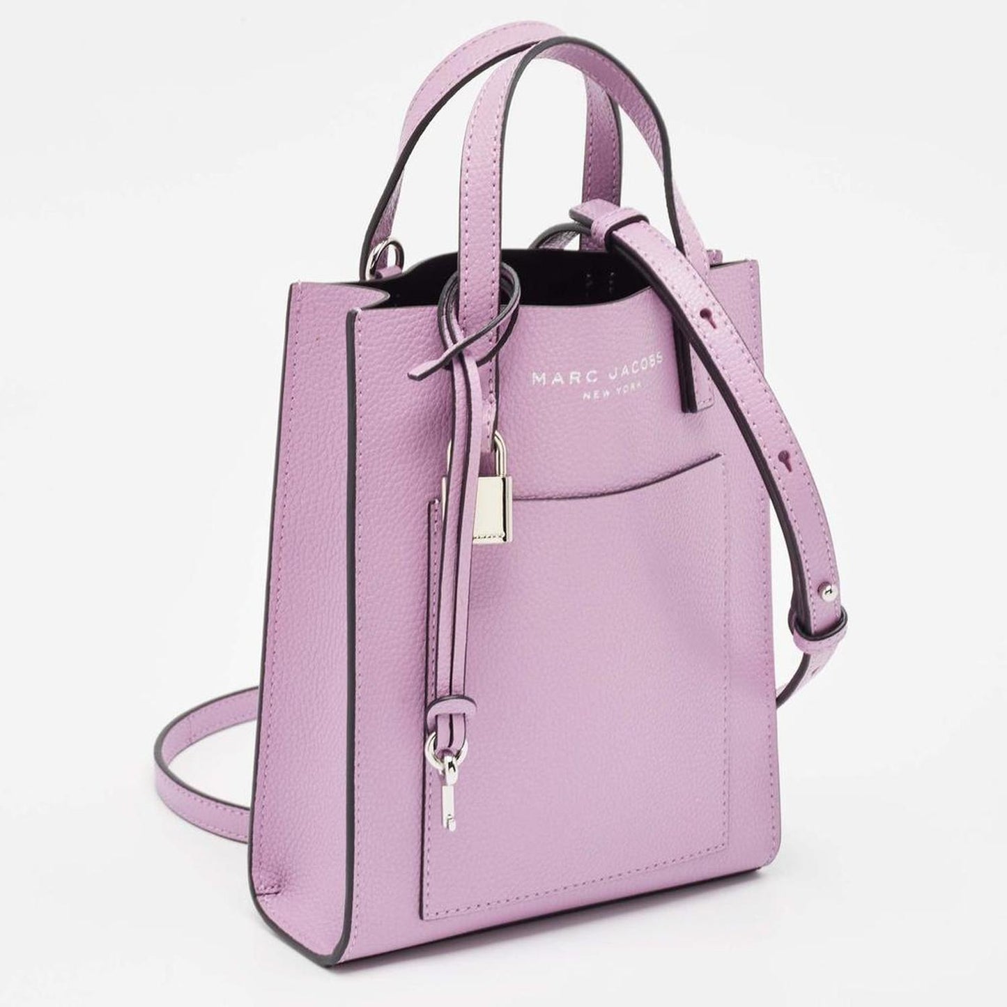 Lavender Leather Micro Grind Tote