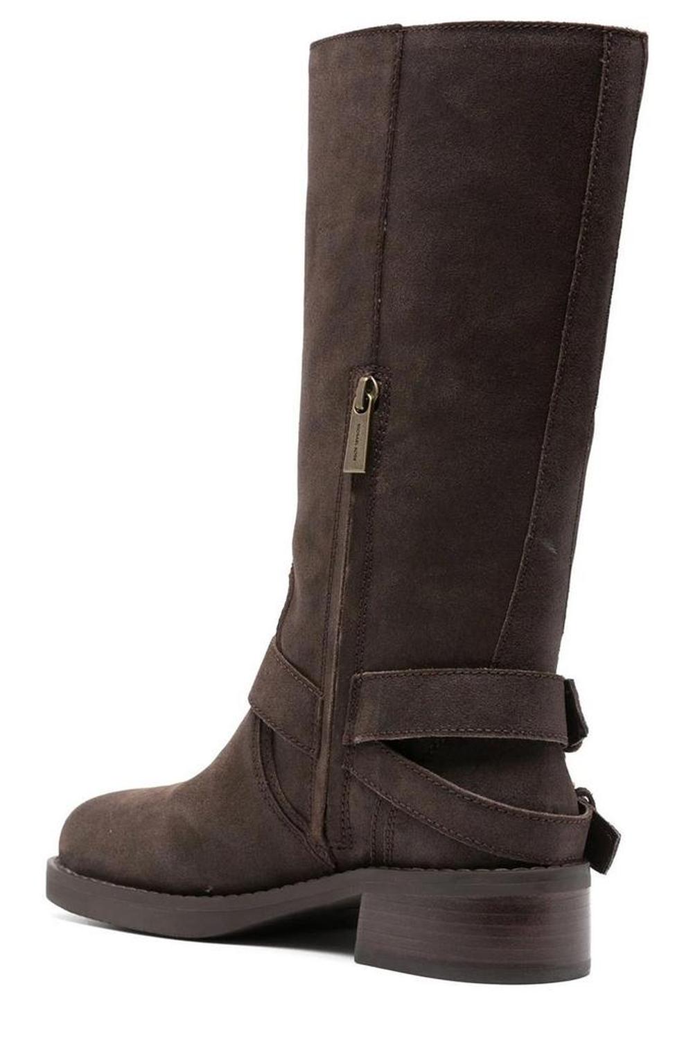 Michael Michael Kors Crosby Leather Moto Boots