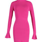 Michael Kors Bell-sleeve Dress in Pink Viscose