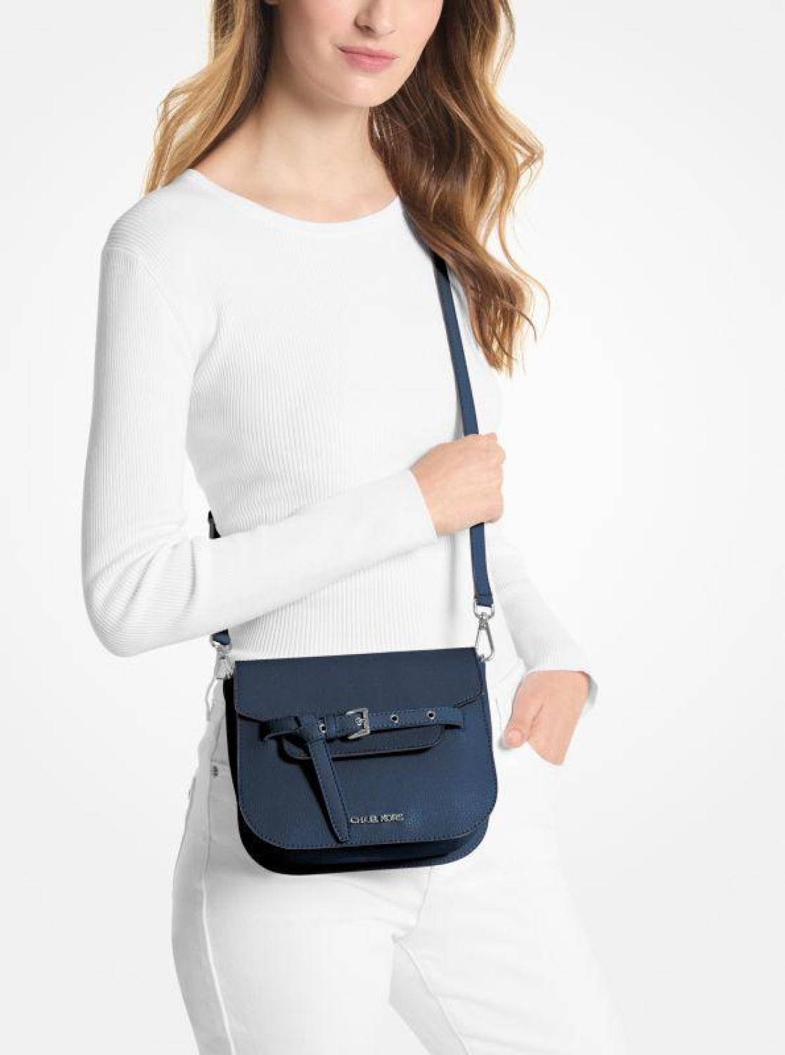 Emilia Small Pebbled Leather Crossbody Bag