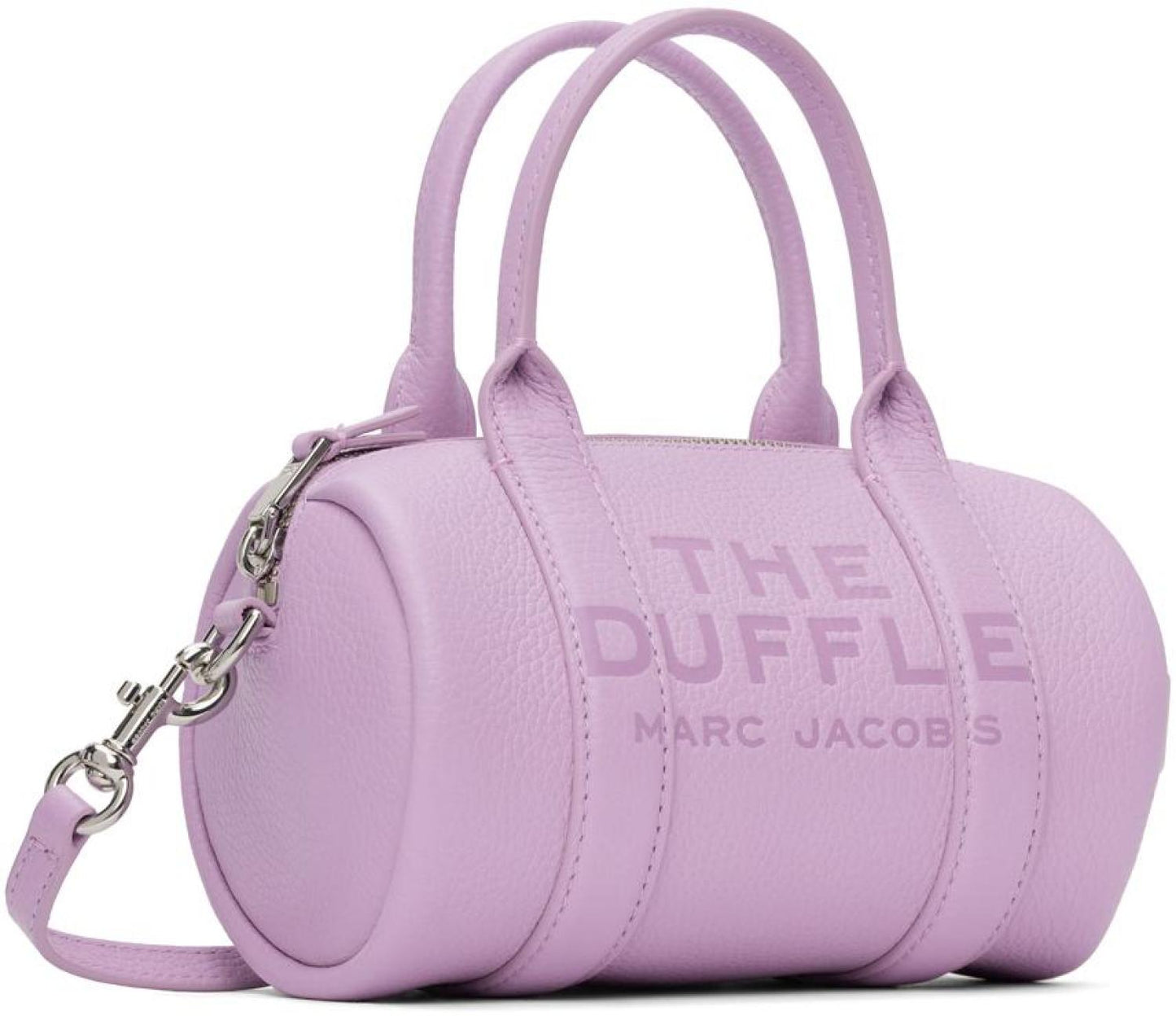 Purple 'The Leather Mini Duffle' Bag