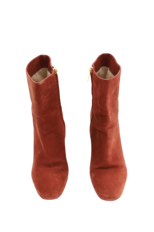 Michael Kors Ankle Boots in Orange Suede