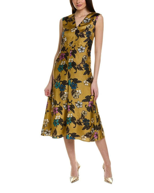 S Max Mara Cuore Silk Midi Dress