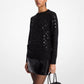 Sequined Dot Wool Sweater