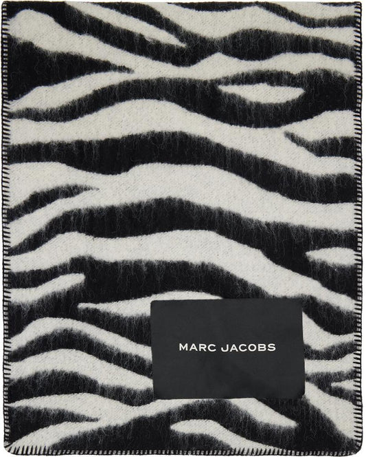 Black & White 'The Zebra Brushed' Scarf