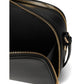 Devin Saffiano Leather Double Zip Dome Crossbody