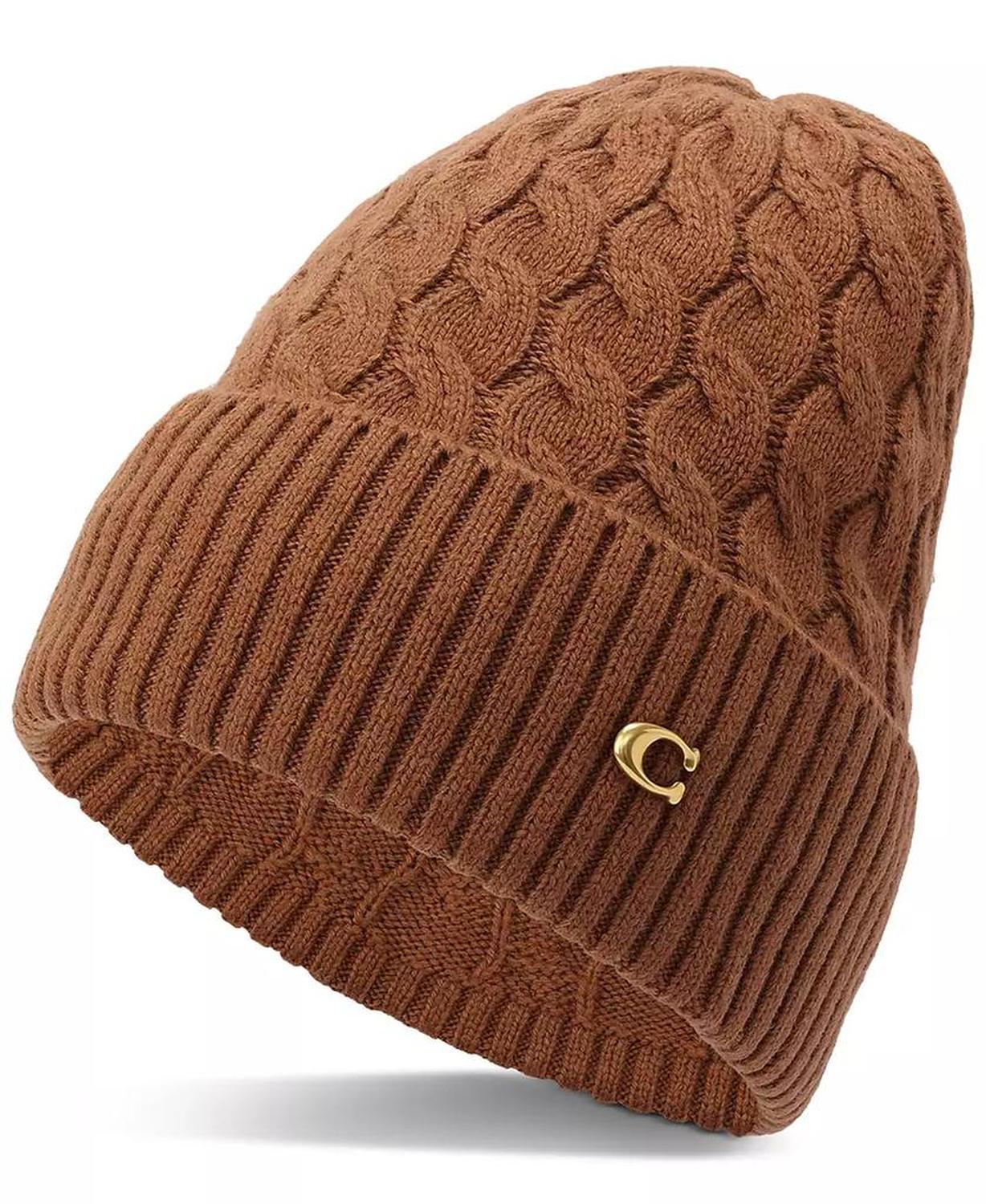 Signature C Cable Knit Beanie