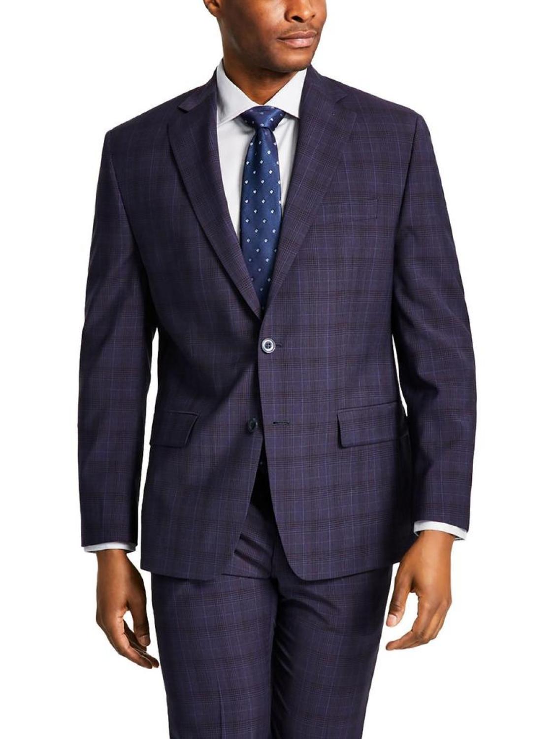 Mens Wool Business Two-Button Blazer