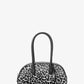 Lulu Small Leopard Print Calf Hair Satchel