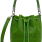 Green 'The Leather Bucket' Bag