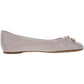 CAMBRIDGE Womens Bow Slip On Ballet Flats