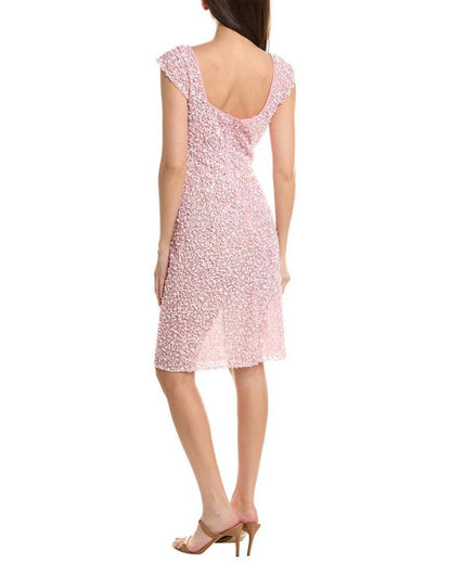 Michael Kors Collection Embellished Cap Sleeve Sheath Dress