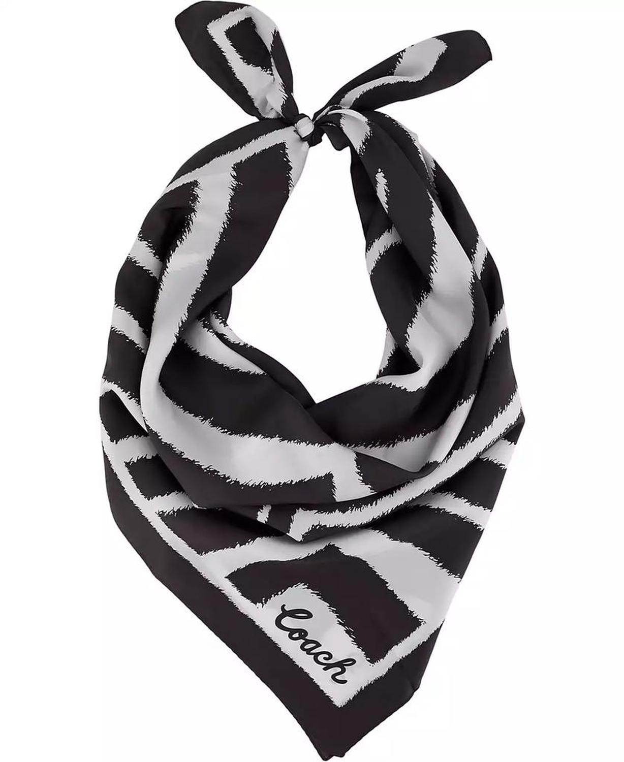 Women's Zebra Printed Silk Square Scarf