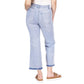 Women's Button-Fly Flared Cropped High-Rise Jeans