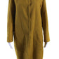 'S Max Mara Womens Cotton Woven Long Sleeve Mid Length Pea Coat Yellow