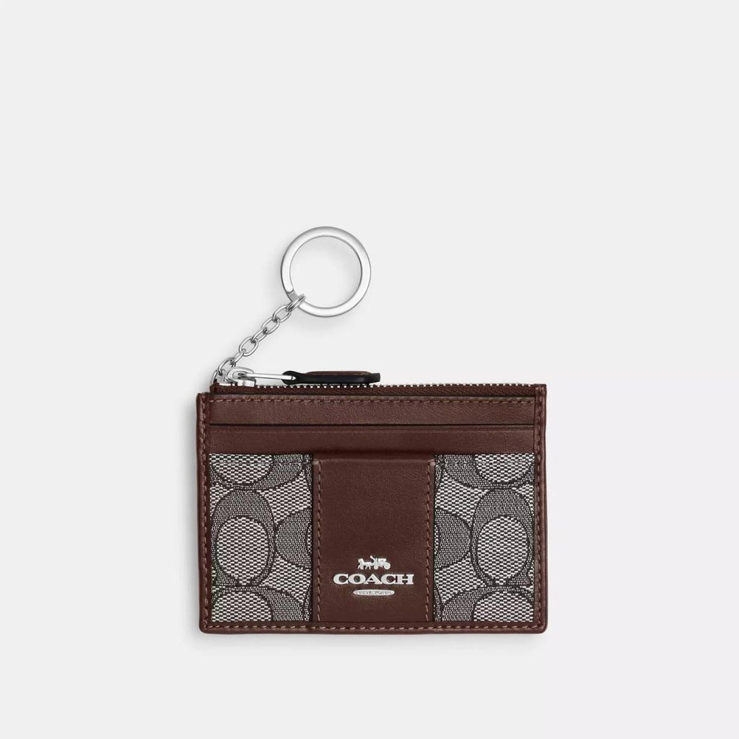 Coach Outlet Mini Skinny Id Case In Signature Jacquard