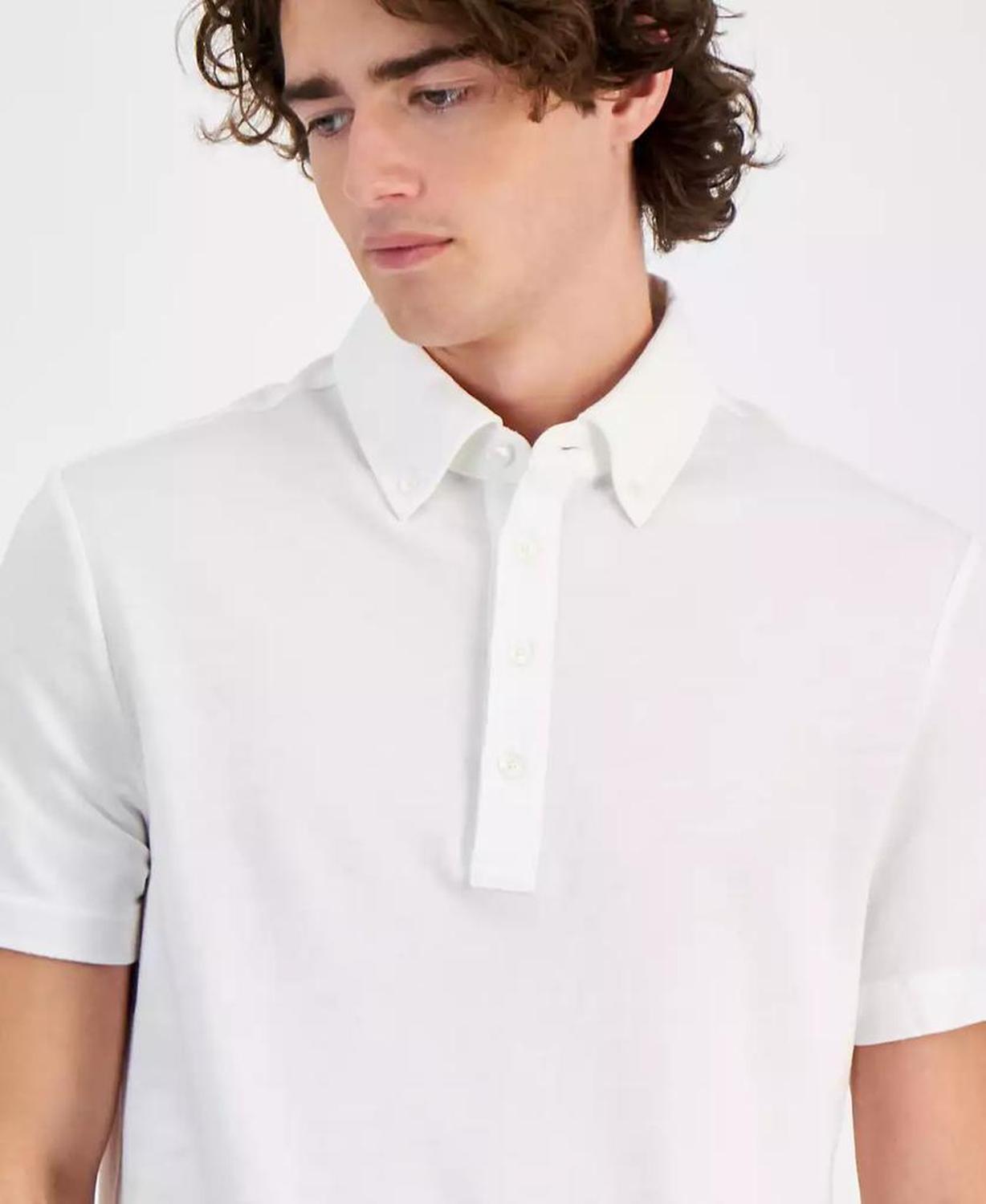 Men's Classic-Fit Oxford Piqué Knit Polo Shirt