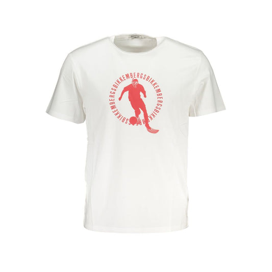 Bikkembergs White Cotton T-Shirt