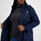 Plus Size Hooded Water-Resistant Anorak Coat