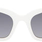 White Bold Logo Wrapped Sunglasses