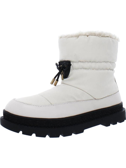 Kailee Womens Leather Slip On Winter & Snow Boots