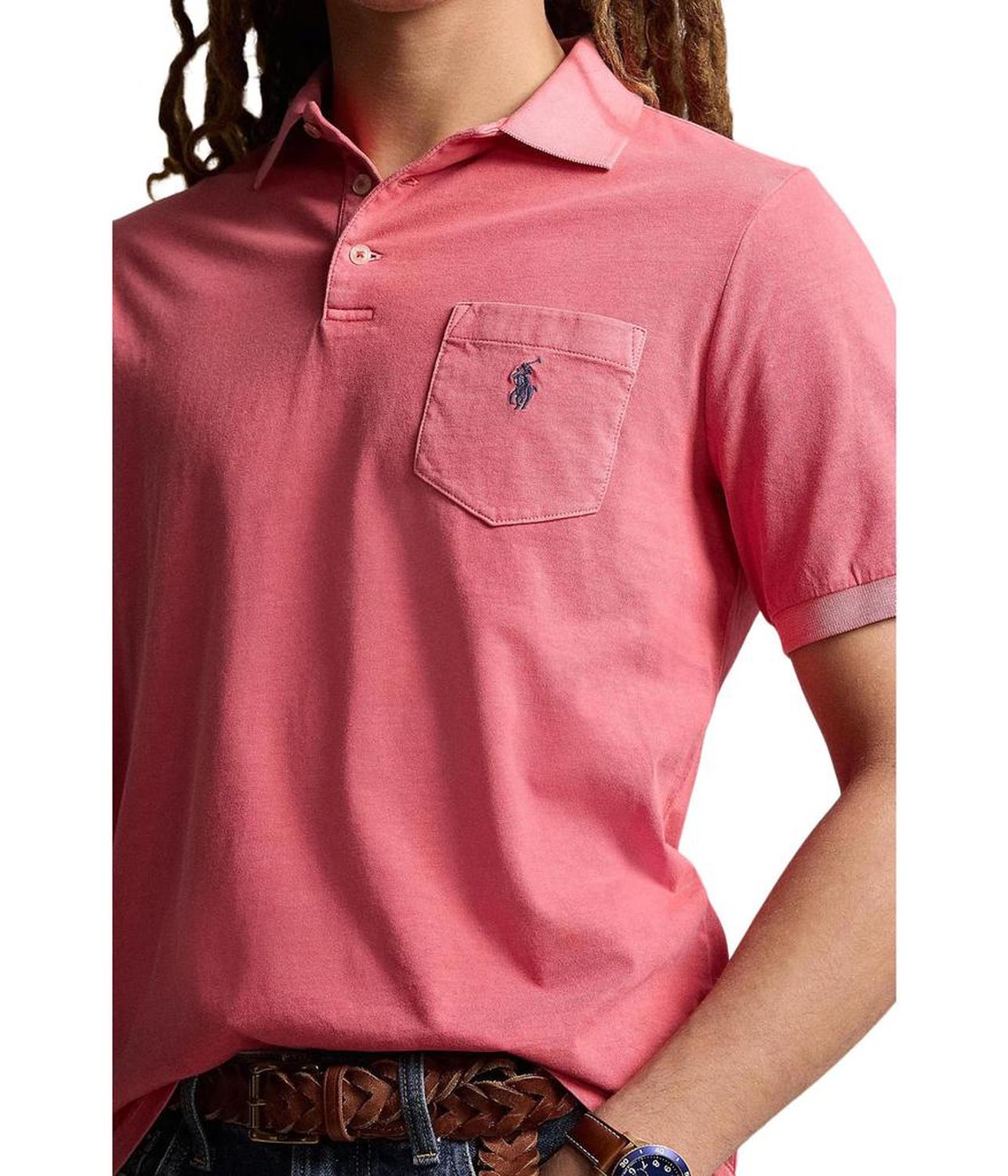 Classic Fit Garment-Dyed Polo Shirt