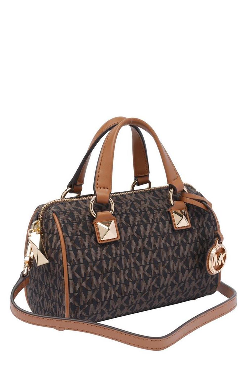 Michael Kors Grayson Small Logo Printed Duffel Crossbody Bag