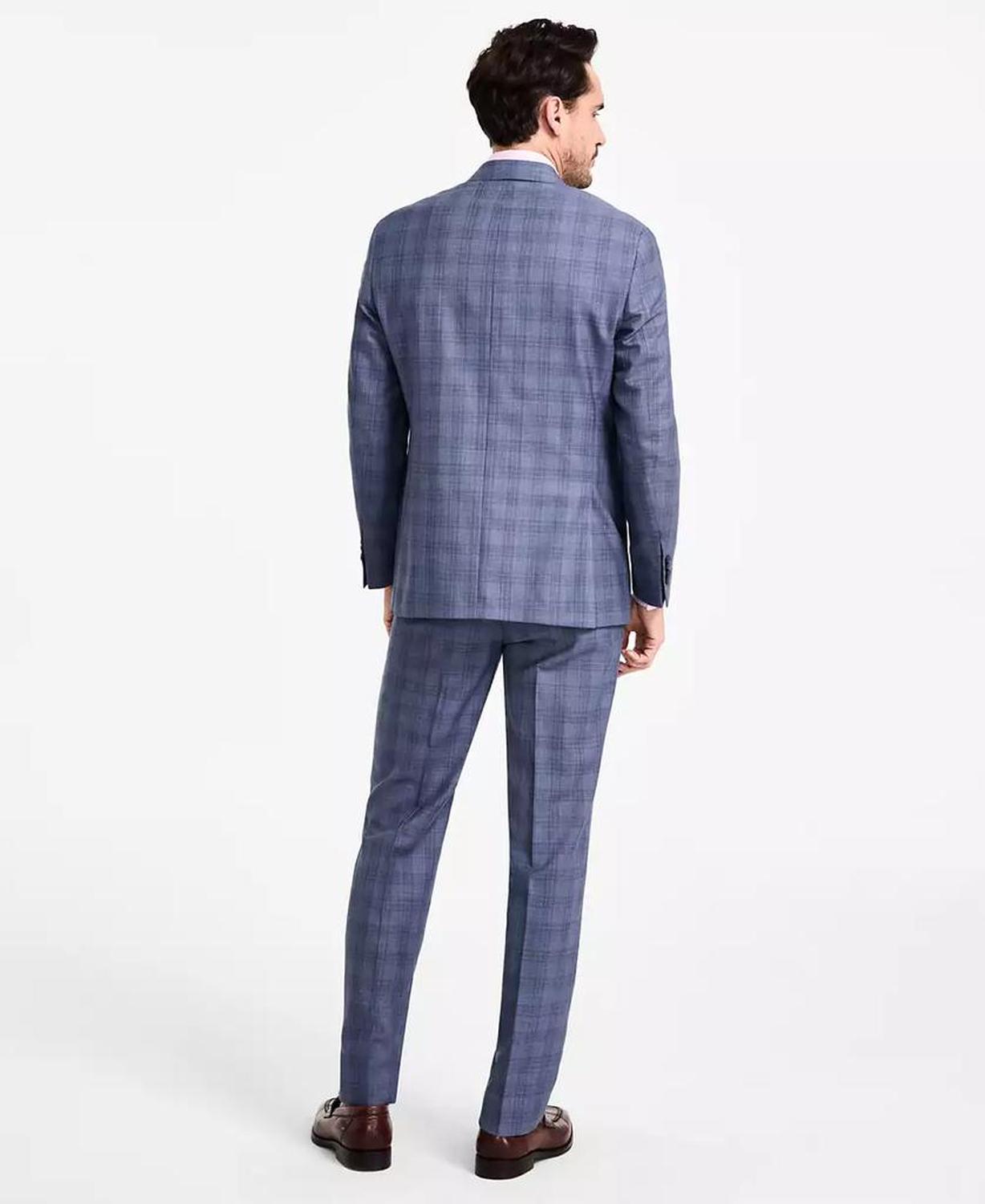 Men's Regular-Fit Wool Blend Suit Jacket