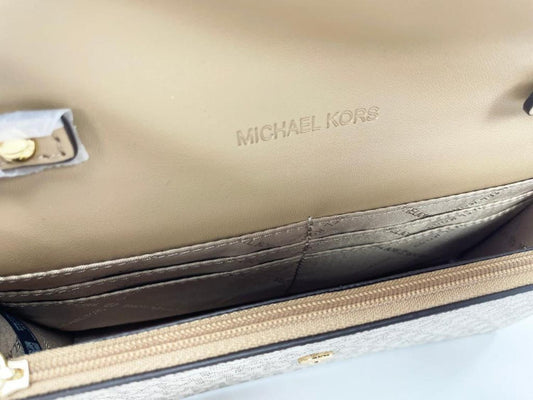 Michael Kors Jet Set Travel Pale  Small Flap Clutch Crossbody Women's Bag