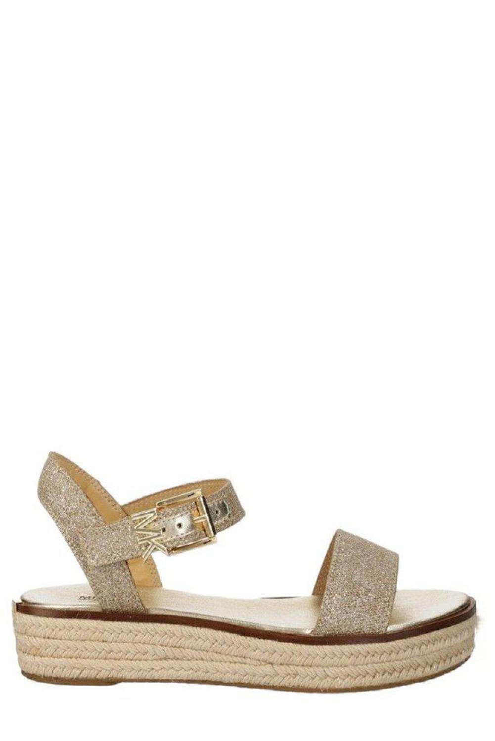 Michael Kors Richie Glitter Buckle-Fastened Sandals