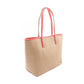 Straw Leather Tote Bag (Pre-Owned)