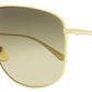 Gucci Men's Pilot Sunglasses GG0336S 001 Gold 60mm