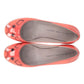 Marc Jacobs Mouse Print Ballet Flats in Orange Patent Leather