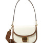 Katy Colorblocked Textured Leather Convertible Saddle Bag