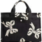 Bow-Print Canvas Cargo Tote