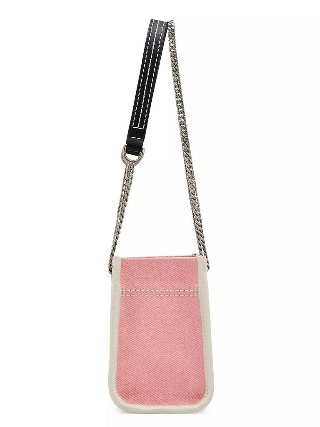 The Denim Chain Crossbody Tote Bag