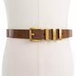 MICHAEL Women's Gold-Tone Leather Belt