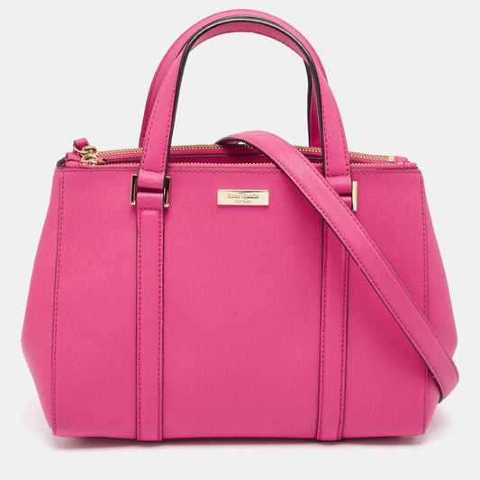 Pink Leather Newberry Lane Loden Tote