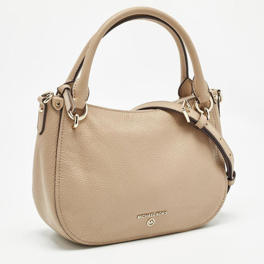 Michael Kors Beige Leather Small Harper Shoulder Bag