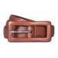 Women's Leather Covered Buckle Belt