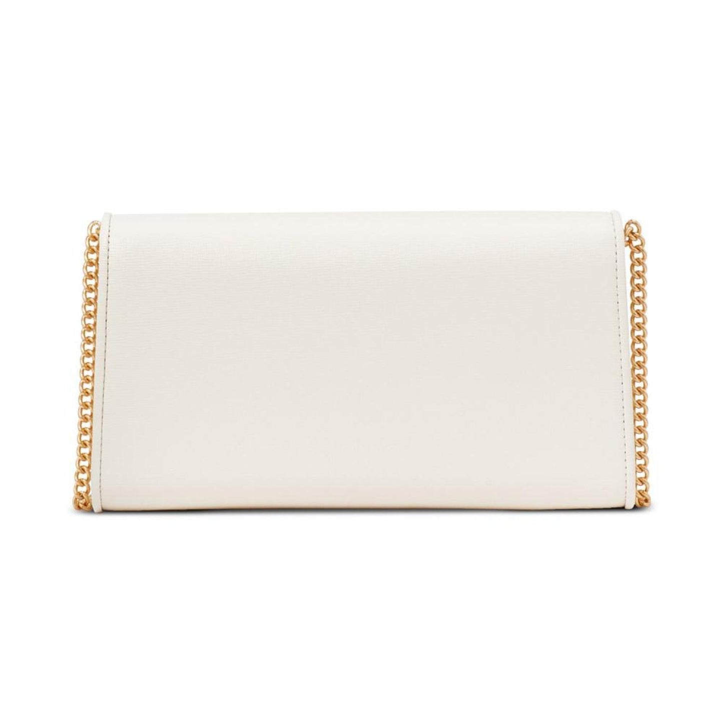 Morgan Bow Embellished Saffiano Leather Envelope Flap Small Crossbody