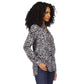 Women's Animal-Print Zip-Front Top