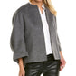 Michael Kors Melton Dolman Cookie Wool & Angora-Blend Top