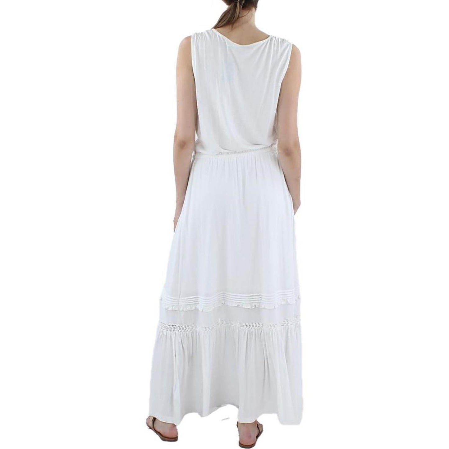 Womens Crochet Cotton Maxi Dress